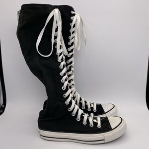 Converse All Star Chuck Taylor XXHI Knee High Black Tall Boots 1V708 -  Sz M5 W7